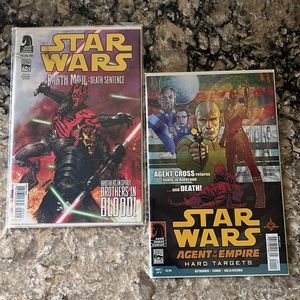 Star Wars Darth Maul Death Sentence Comic 1 & Agent of the empire: hard target 1